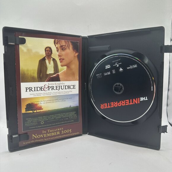 The Interpreter Full Screen DVD Nicole Kidman Sean Penn Thriller Rated PG-13 - Picture 3 of 3